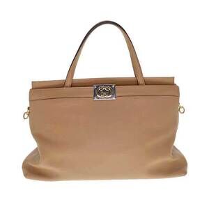 GUCCI Bag Leather Handbag Shoulder Brown
